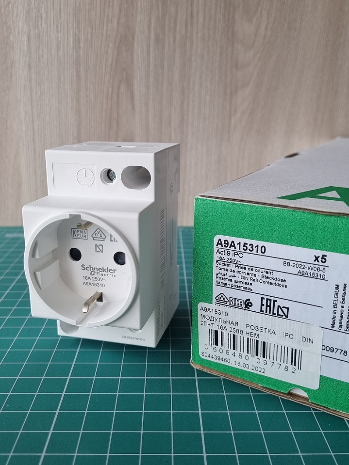 ЩИТ.РОЗ. iPC DIN 2П+T 16A 250В НЕМ