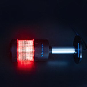 RAVENTEK PVO2-124F-R световая колонна ?64мм с зуммером 1 цвет красный прямое основание IP65