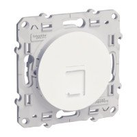 ODACE РОЗЕТКА RJ45 infraplus, неэкранированный кабель, кат. 6е, БЕЛЫЙ