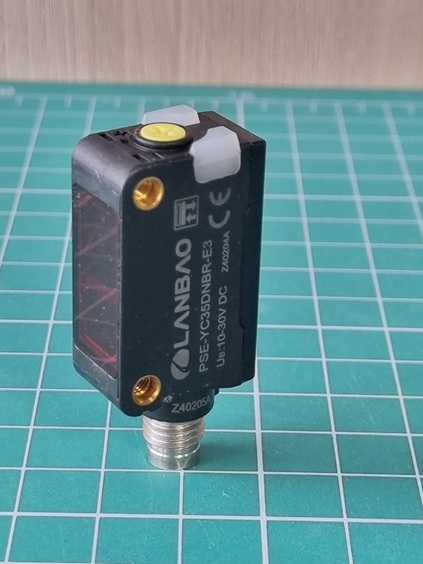 LANBAO PSE-YC35DNBR-E3 оптический датчик 32,5x20x12мм NPN NO/NC Sn=350мм BGS (D-тип) разъем M8