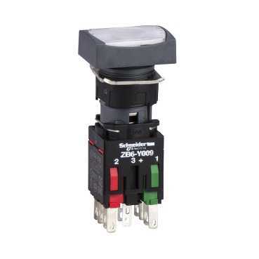 КНОПКА 16ММ 12-24В БЕЛАЯ С ВОЗВРАТОМ