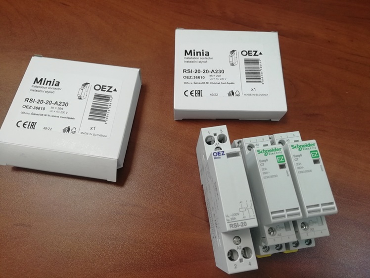 Контактор для проводок Ith 20 A, Uc AC 230 V, 2НО RSI-20-20-A230