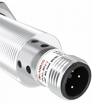 LANBAO LR18XCN20DPOY-E2 индуктивный датчик М18x85 PNP NO Sn=20мм разъем М12