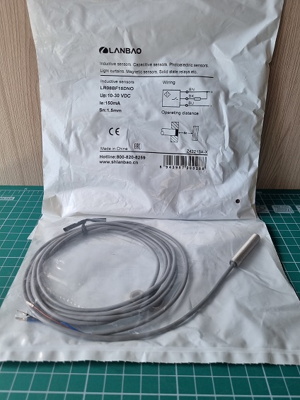 LANBAO LR08BF15DNO индуктивный датчик M8x49мм NPN NO Sn=1.5мм кабель 2м
