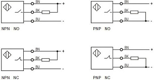 LANBAO LR30XCN40DNOY индуктивный датчик M30x62мм NPN NO Sn=40мм кабель 2м