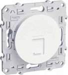 ODACE РОЗЕТКА RJ45 infraplus, неэкранированный кабель, кат. 6е, БЕЛЫЙ
