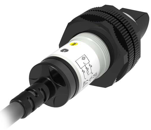 LANBAO PR18GS-DM3DPR Рефлекторный датчик 3 м, инфракрасный светодиод, PNP, NO+NC, 10…30 DC, PBT, цил