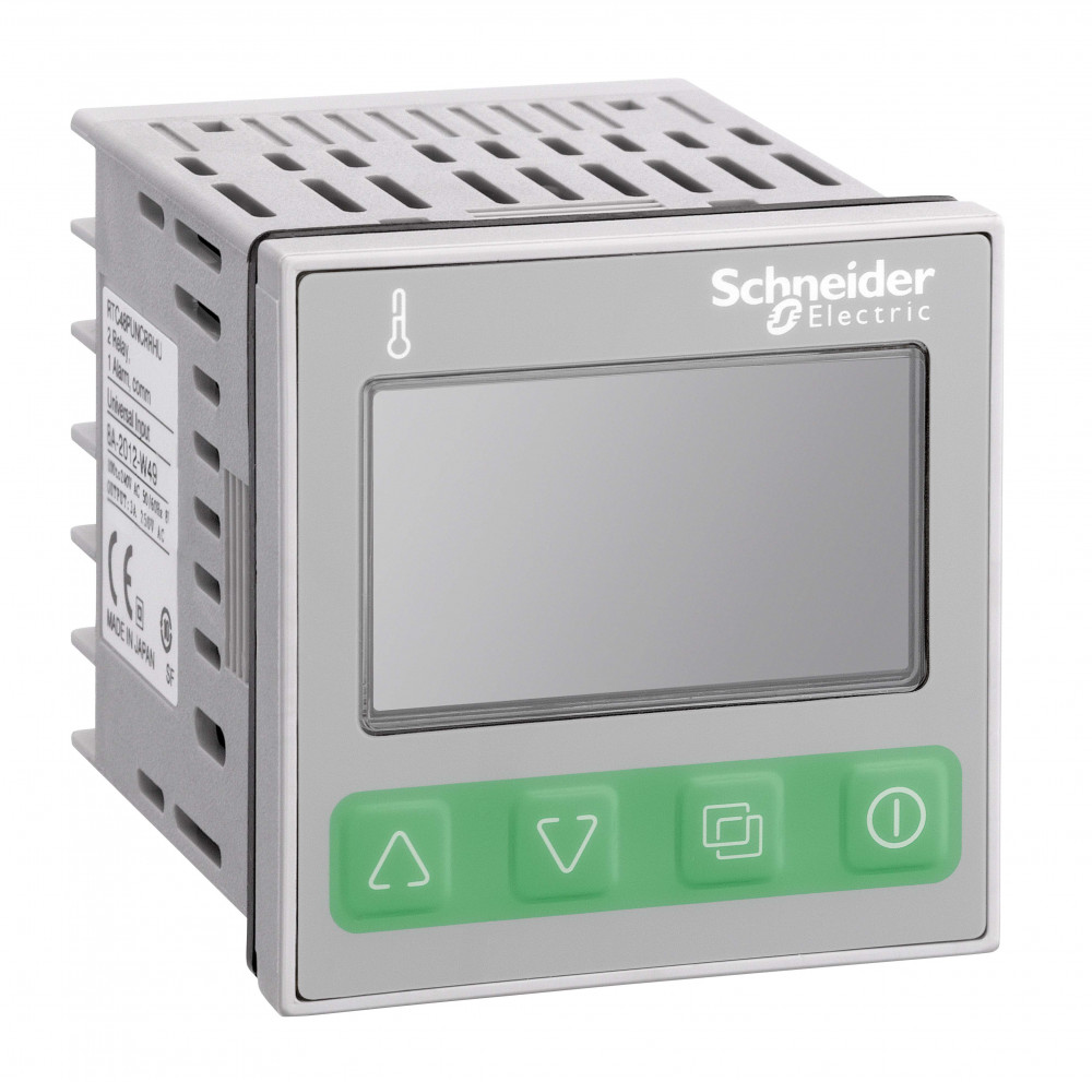 ТЕМП. КОНТ., 48 x 48, УНИВ. ВХ., 1 АВАР. ВЫХ., 2 ТТР, MODBUS, 24 V AC\DC