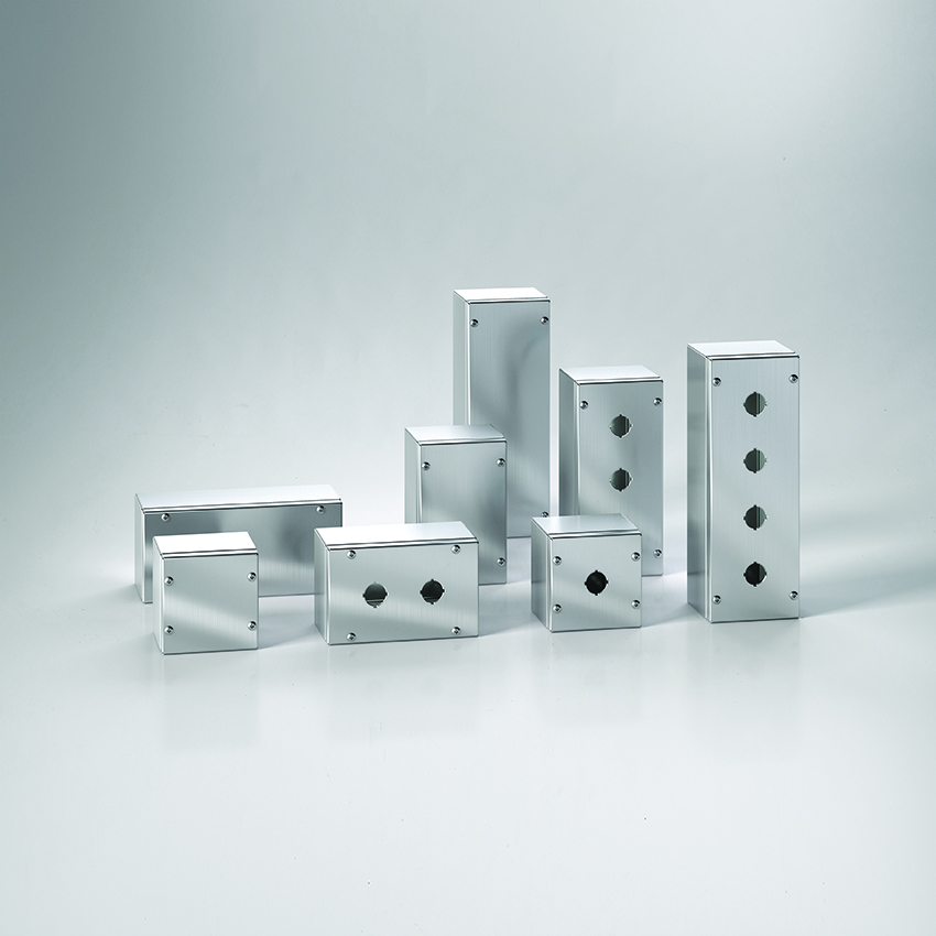 Пост кнопочный 280х100x90мм (ВхШхГ) 4 отв. ⌀22,5мм, нерж.cталь, IP66