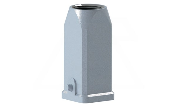 Корпус разъема, размер H3A, кабельный, верхний ввод M20, металл, IP65, RAL 7037