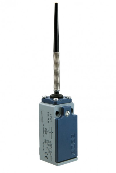 Концевой выключатель, привод металлическая пружина и пластиковым наконечником-конусом (1НЗ+1НО, синхронное сраб.), серия L51, металлический корпус (240В AC, 3А), IP65