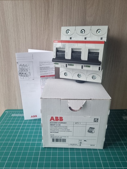 Авт. выключатель S803P-C100, 3P C 100A Icu=50kA 4.5M