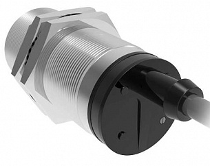 LANBAO PR30-DM5DPR Рефлекторный датчик 5 м, инфракрасный свет светодиод (880нм), PNP, NO+NC, 10…30 DC, никелированная латунь, цилиндрический, кабель, IP67