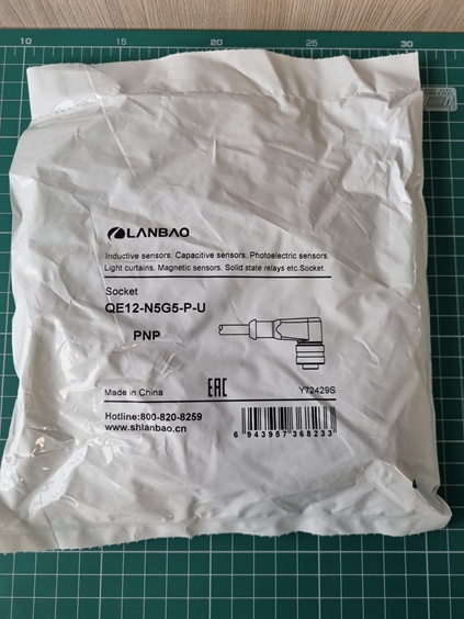 LANBAO QE12-N5G5-P-U угловой разъем M12 5pin с кабелем PUR 5м индикацией PNP