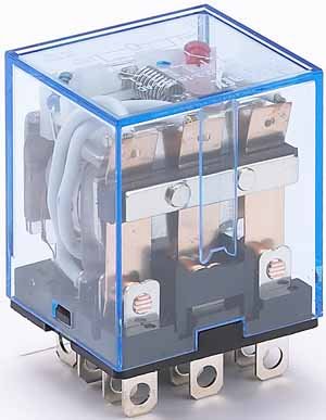 Промежуточное реле 3 конт. с инд. LED 10А 12В AC ПР-