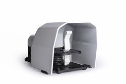 Педаль одиночная, 1НО+1НЗ, с защитным кожухом (алюминий) серого цвета, (250В AC, 4А), IP65 PDKS11BX10G