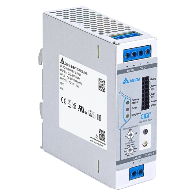 Модуль бесперебойного питания CliQ M DC-UPS, 18_30VDC / 24VDC, 240W, 10A, без батарей, винт.клеммы, ал.корпус