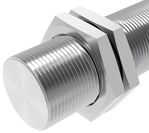 LANBAO LR18XCF05DPCQ-E2 Датчик индуктивный М18, Sn 5мм, цельнометаллический, PNP, NC, разъем М12