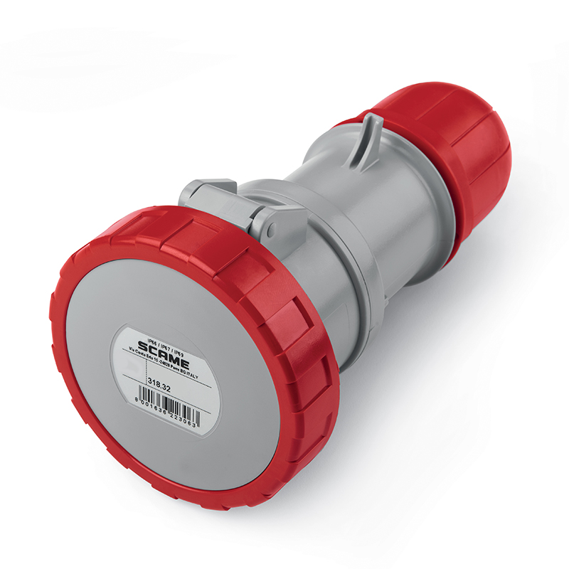 Разъем пром. силовой CEE кабельный, гнездо, 32A, 3P+E 6h, 380_415VAC 50/60Hz, IP66/IP67/IP69, серия OPTIMA