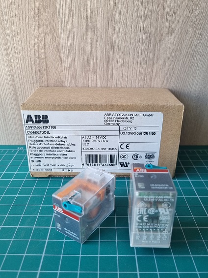 Реле CR-M024DC4L 24B DC 4ПК (6A), СИД индикация