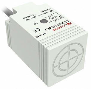 LANBAO LE30SN15DPO Датчик индуктивный 30x30x53 мм, монтаж незаподлицо, PNP, NO, с кабелем 2 м