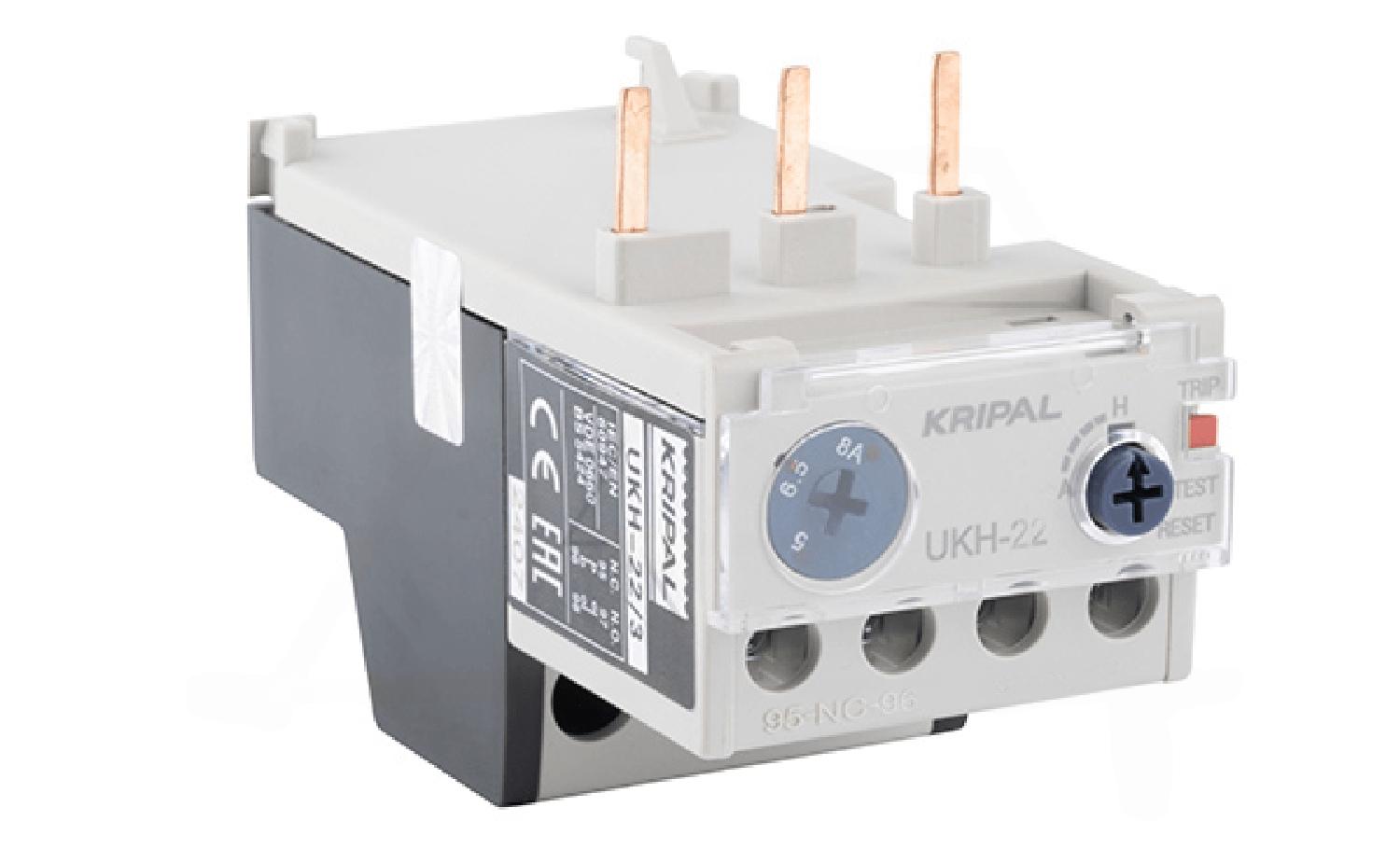 Реле тепловой перегрузки UKH-22, It=4_6A, 1NO+1NC, CLASS 10A, прямой монтаж для UKC(D)-9_25