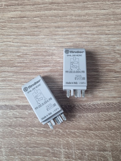 Модуль индикации и защиты, зеленый LED + варистор, 6...24В AC/DC (9902002498)