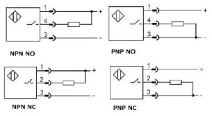LANBAO LR30XBN15DPOW4 индуктивный датчик M30 Sn=15мм PNP NO -25...180°C кабель 2м