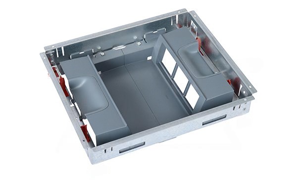 Основание монтажной коробки, вертикальный монтаж, 12M(2x6), Hmin=83/68mm