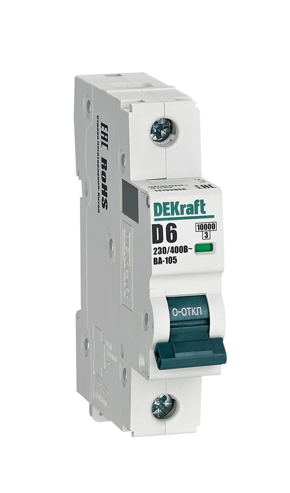 Авт. выкл. 1P 6A х-ка D ВА-105 10кА