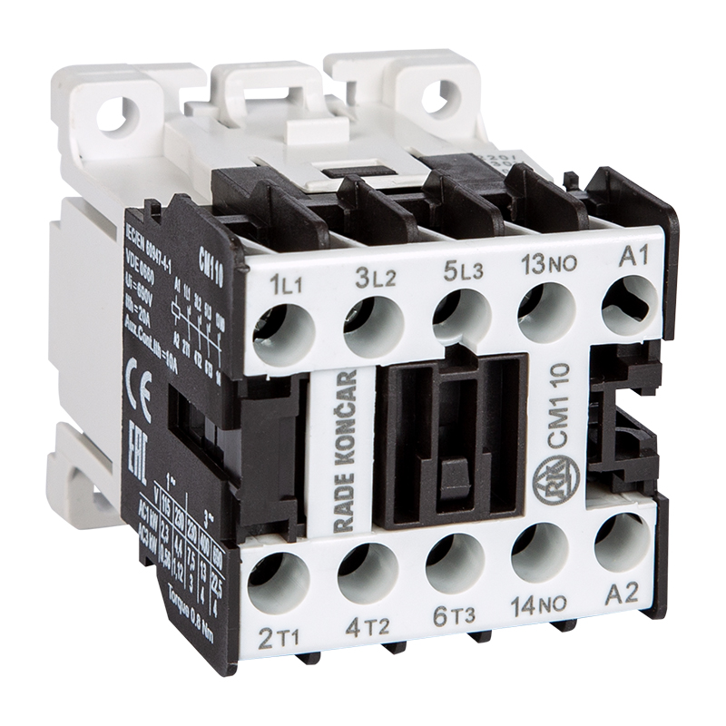 Мини-контактор CM1 004 220/230V 50Hz, 4P, 9A/(20A по AC-1), 4kW(400VAC), 220/230VAC