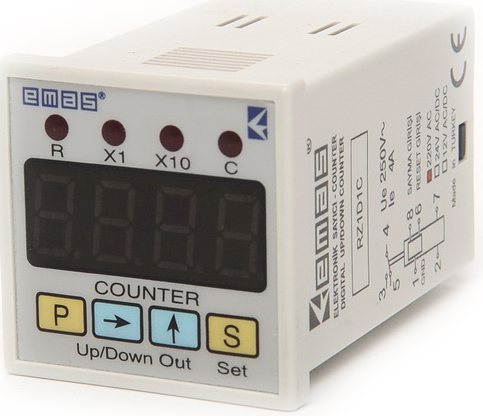 Счётчик цифровой (12-30В DC Pals), 1ПК, 220В AC RZ1D1C-5