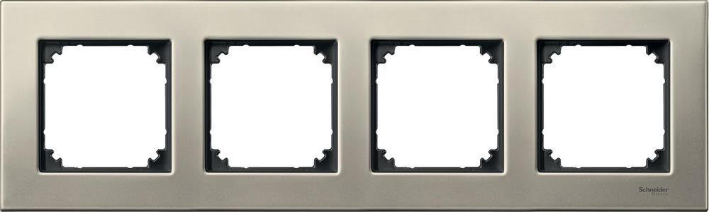 MERTEN M-Elegance РАМКА металлическая 4 поста, ТИТАН, SM