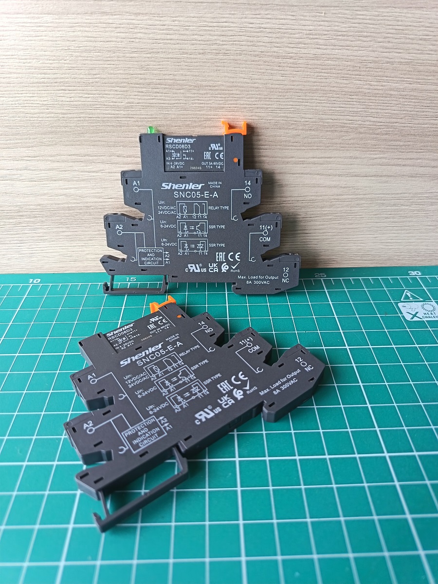 Реле интерфейсное полупроводниковое RSCD06D3 с колодкой SNC05-E-A, винтовой зажим, 1NO, 3A(60VDC), 12_24VDC, LED, W=6.2mm