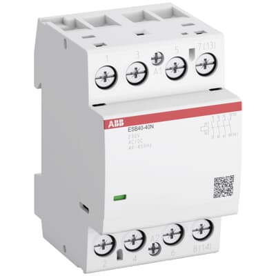 Контактор модульный ESB40-40N-06, 40A, 4NO, 230VAC/DC, 3M (1SAE341111R0640)