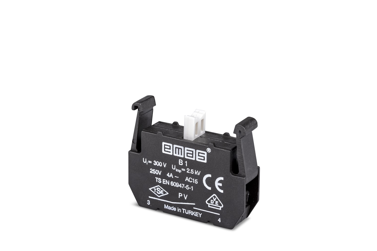 Блок-контакт (1НО) для пультов управления серии PV (250В AC, 4А) PVB1