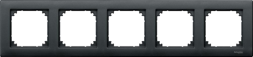 MERTEN M-Plan РАМКА 5 постов, АНТРАЦИТ SM