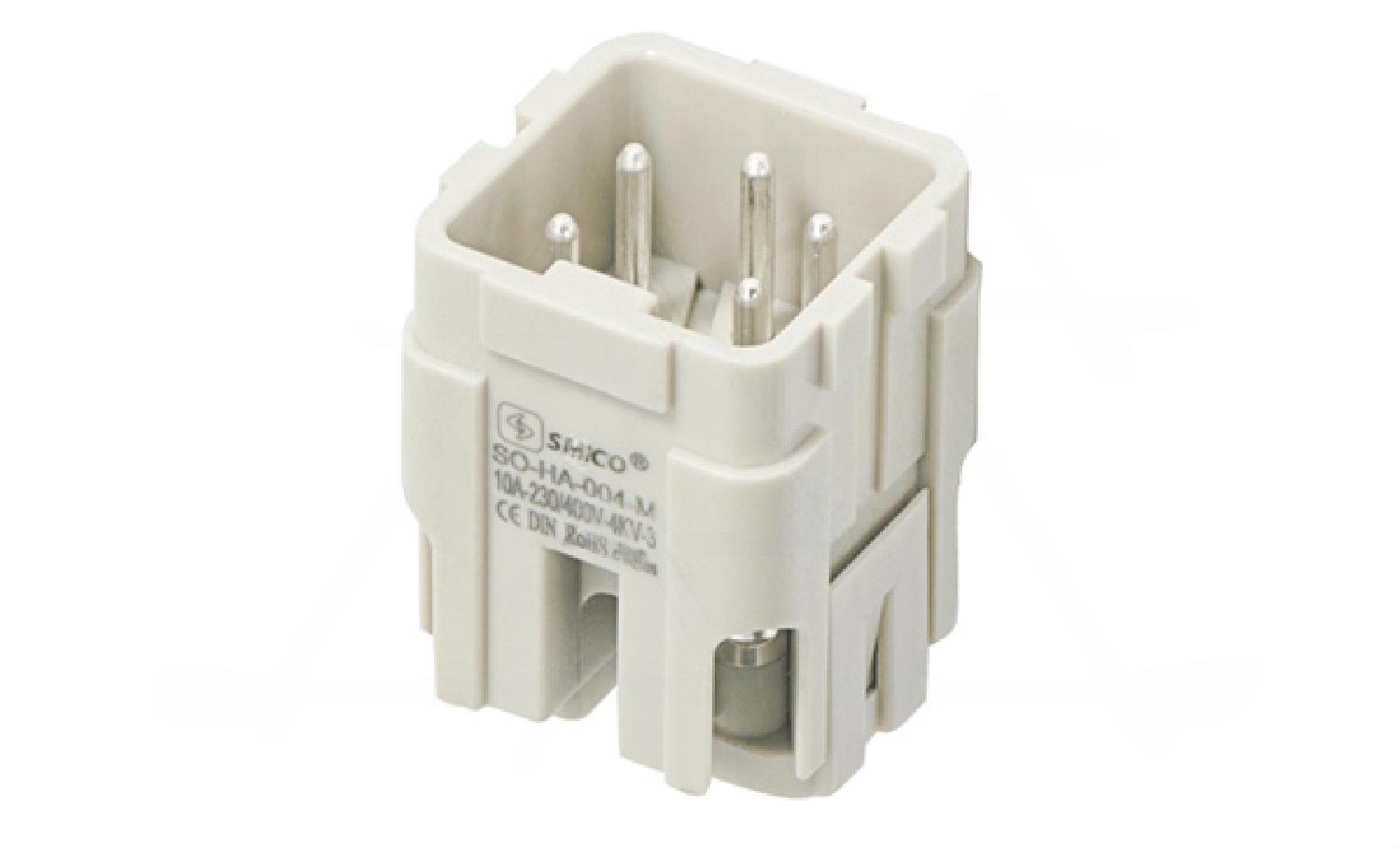 Вставка контактная, размер H3A, тип вилка, 4P+PE, 10A, 230/400V, винтовой зажим