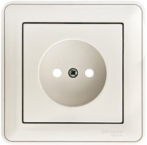 W59 РОЗЕТКА без заземления со шторками, 16А, в сборе, БЕЛЫЙ