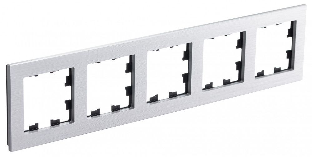 ATLASDESIGN NATURE 5-постовая РАМКА, МЕТАЛЛ СЕРЕБРО