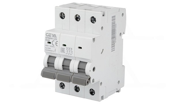 Авт. выключатель GYM9H-125-3P-100D, 3P, 100A, хар-ка D, 10kA, 3M