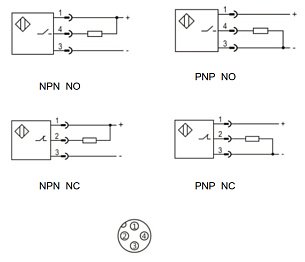 LANBAO LR18XCN08DPOQ-E2 индуктивный датчик M18 PNP NO Sn=8мм разъем M12