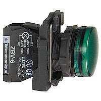 СИГН. ЛАМПА 22ММ ДО 250В ЗЕЛЕНАЯ XB5AV63