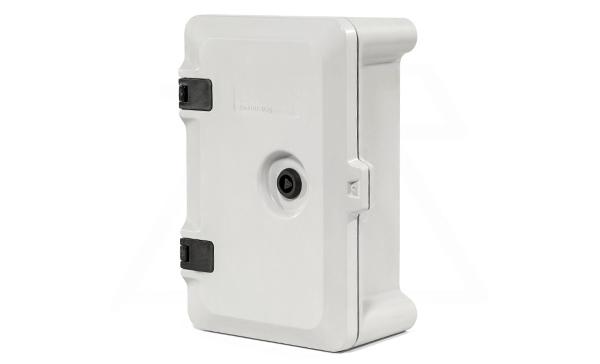 Щит навесной 290x190x120мм (ВxШxГ) из композитного (SMC) материала c монт. панелью 250x150мм, IP65