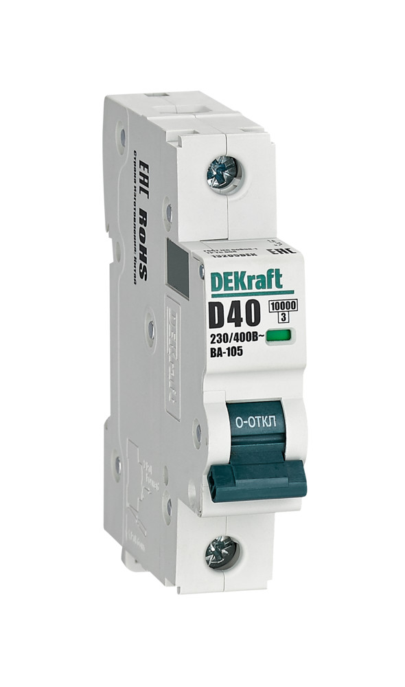 Авт. выкл. 1P 40A х-ка D ВА-105 10кА