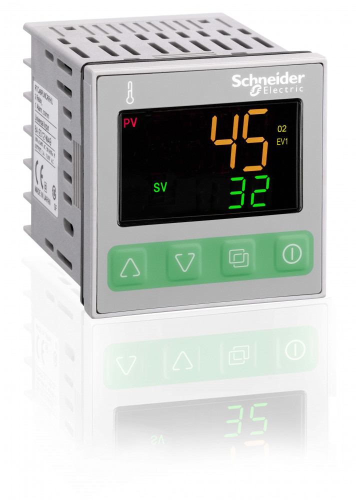 ТЕМП. КОНТ., 48 x 48, УНИВ. ВХ., 1 АВАР. ВЫХ., 2 ТТР, MODBUS, 24 V AC\DC
