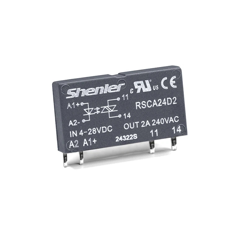 Реле интерфейсное полупроводниковое RSCA24D2, 1NO, 2A(24_280VAC), 4_28VDC, zero-crossing, W=6.2mm