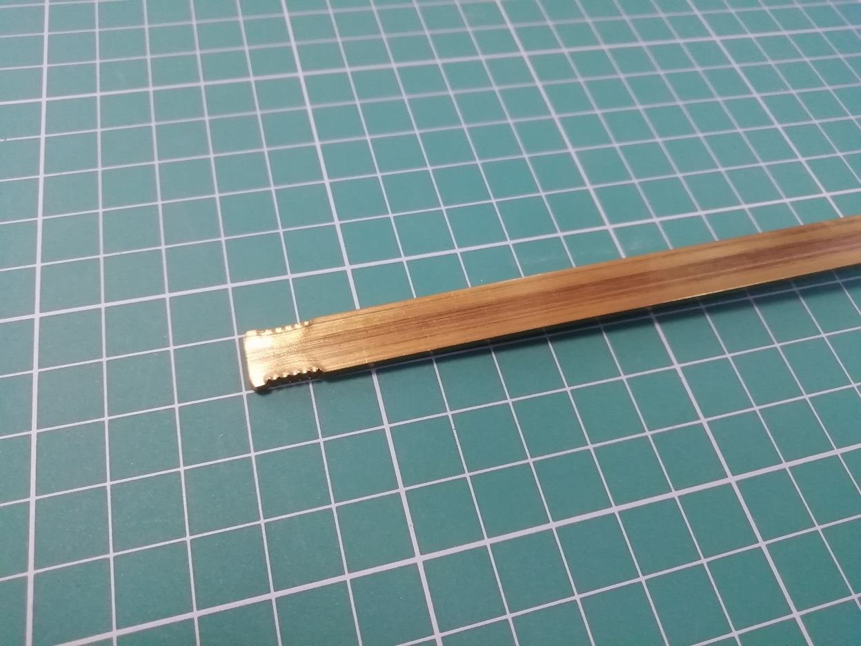 Шина латунь 2х10 мм, длина 1000 мм