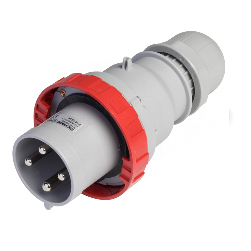 Разъем пром. силовой CEE кабельный, штекер, 125A, 3P+E 6h, 380_415VAC 50/60Hz, IP66/IP67/IP69, серия OPTIMA
