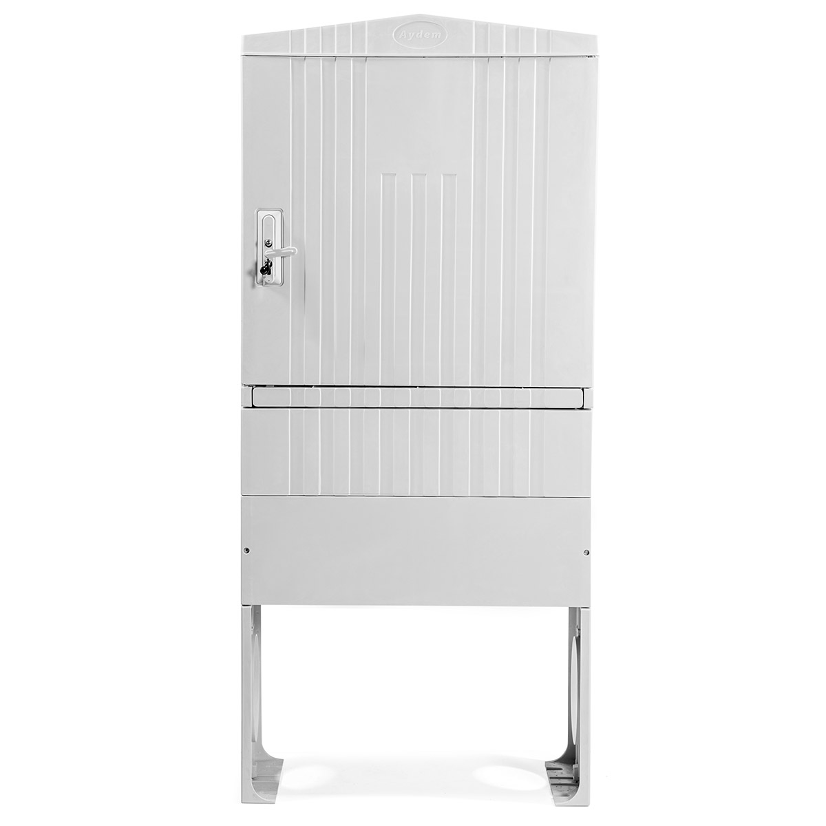 Щит напольный 850x900x325мм (ВxШxГ) из композитного (SMC) материала на цоколе 1100мм без монт. панели, IP54